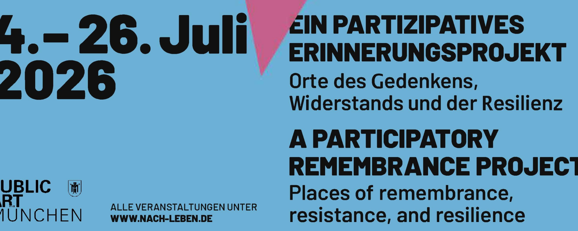 Plakat zum Projekt Nach:Leben